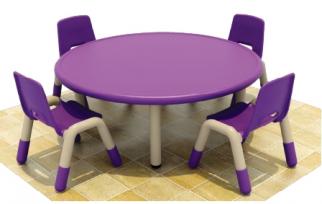 QX-193E  幼儿园圆形塑料桌椅
