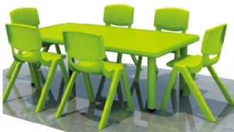 QX-194G  幼儿园塑料六座桌